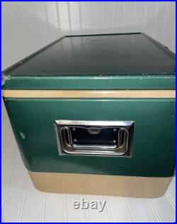 VTG COLEMAN COOLER Metal Green Cooler Supernatural 1978 Distressed Scratched