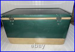VTG COLEMAN COOLER Metal Green Cooler Supernatural 1978 Distressed Scratched