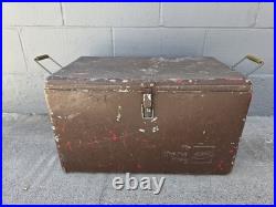 VTG Coke A Cola Metal Ice Chest Cooler 1960s Its The Real Thing Rare