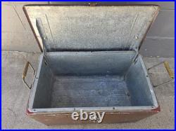 VTG Coke A Cola Metal Ice Chest Cooler 1960s Its The Real Thing Rare