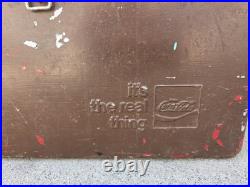 VTG Coke A Cola Metal Ice Chest Cooler 1960s Its The Real Thing Rare
