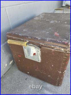 VTG Coke A Cola Metal Ice Chest Cooler 1960s Its The Real Thing Rare
