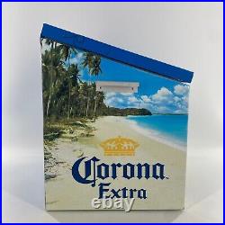 VTG Corona Beer Cooler Metal Ice Chest Bottle Opener Extra Light Original Mexico