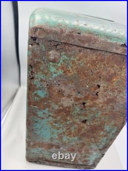 VTG Kampkold Metal Ice Chest Cooler Tray Turquoise Camping RV Airstream 50s Read