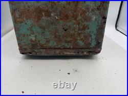VTG Kampkold Metal Ice Chest Cooler Tray Turquoise Camping RV Airstream 50s Read