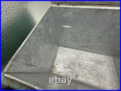 VTG Kampkold Metal Ice Chest Cooler Tray Turquoise Camping RV Airstream 50s Read