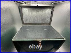 VTG Kampkold Metal Ice Chest Cooler Tray Turquoise Camping RV Airstream 50s Read