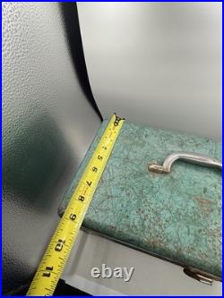 VTG Kampkold Metal Ice Chest Cooler Tray Turquoise Camping RV Airstream 50s Read