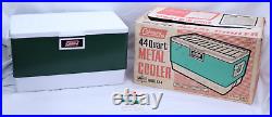 VTG NOS Coleman K-44 Metal Cooler Camping Ice Chest 44qt Green 58-07 1977 USA NY