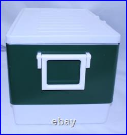 VTG NOS Coleman K-44 Metal Cooler Camping Ice Chest 44qt Green 58-07 1977 USA NY