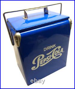 Very Fine PEPSI-COLA Reproduction Metal Cooler/Ice Chest NICE