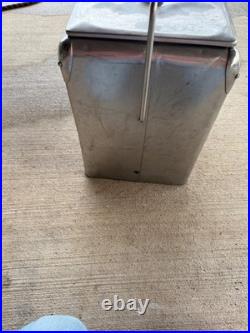 Very Rare, Vintage Snackmaster Cooler 1950s Stainless Steel Very Rare