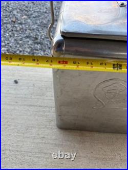 Very Rare, Vintage Snackmaster Cooler 1950s Stainless Steel Very Rare