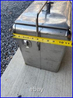 Very Rare, Vintage Snackmaster Cooler 1950s Stainless Steel Very Rare