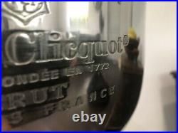 Veuve Clicquot 4 Bottle Engraved Champagne Ice Bucket Cooler On A Pedestal