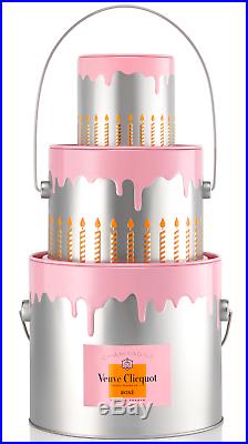 Veuve Clicquot Champagne 200th Anniversary Cake Cooler Bucket New No Fizz Inc