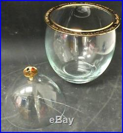 Veuve Clicquot La Grande Dame Champagne Faberge Egg Crystal Cooler Used Boxed