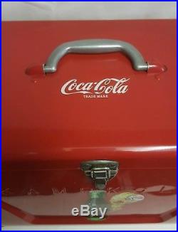 Vintage 1940's KAMPKOLD Coca-Cola Red Metal Cooler Ice Chest