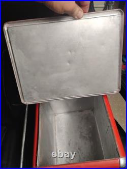 Vintage 1940s-1950s Acton MFG Co Coca Cola Metal Cooler Collectible