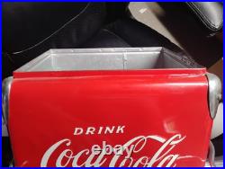 Vintage 1940s-1950s Acton MFG Co Coca Cola Metal Cooler Collectible