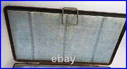 Vintage 1950 Little Brown Chest Karryall Cooler Ice Chest All Metal No Rust Thru