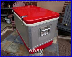 Vintage 1950's 1960's RED Coleman Picnic Cooler Ice Chest Star Snowflake Lite Vintage 1950's 1960's RED Coleman Picnic Cooler Ice Chest Star Snowflake Lite