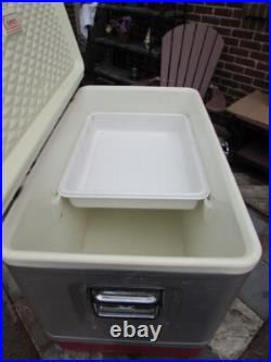 Vintage 1950's 1960's RED Coleman Picnic Cooler Ice Chest Star Snowflake Lite Vintage 1950's 1960's RED Coleman Picnic Cooler Ice Chest Star Snowflake Lite