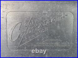 Vintage 1950's Aluminum 7UP Picnic Advertising Metal Cooler Ice Chest Cronstroms