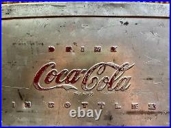 Vintage 1950's Coca-Cola Metal Cooler Chest