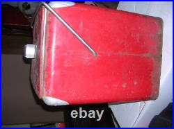 Vintage 1950's Coca-cola Metal Cooler Ice Chest With Opener And Drain Spout