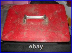 Vintage 1950's Coca-cola Metal Cooler Ice Chest With Opener And Drain Spout