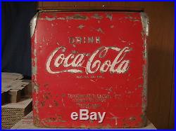 Vintage 1950's, Drink Coca-Cola 6 pack Metal Cooler! Made by TempRite MFG