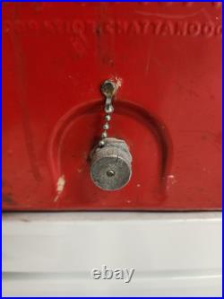 Vintage 1950's Drink Coca Cola Red Metal Cooler