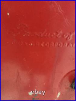 Vintage 1950's Drink Coca Cola Red Metal Cooler