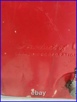 Vintage 1950's Drink Coca Cola Red Metal Cooler
