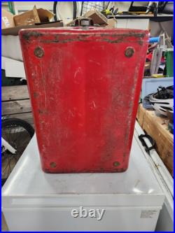 Vintage 1950's Drink Coca Cola Red Metal Cooler