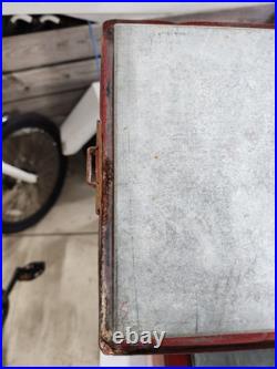 Vintage 1950's Drink Coca Cola Red Metal Cooler