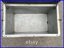 Vintage 1950's Embossed 7Up Aluminum Metal Cooler Ice Chest