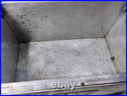 Vintage 1950's Embossed 7Up Aluminum Metal Cooler Ice Chest 22x13x13