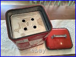 Vintage 1950's MAGIKOOLER LEISURE CHEST withTray Memphis, TN Camp Picnic Cooler