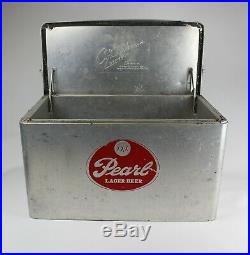 Vintage 1950's PEARL XXX Aluminum Metal Beer Picnic Cooler