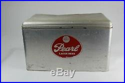 Vintage 1950's PEARL XXX Aluminum Metal Beer Picnic Cooler
