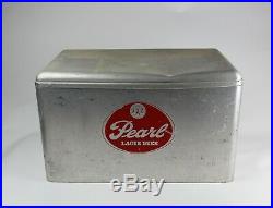 Vintage 1950's PEARL XXX Aluminum Metal Beer Picnic Cooler