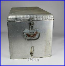 Vintage 1950's PEARL XXX Aluminum Metal Beer Picnic Cooler