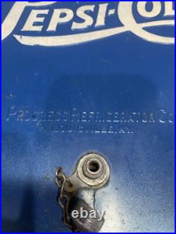 Vintage 1950's PEPSI Blue PEPSI-COLA Picnic Metal Ice Chest Cooler with Tray Vintage 1950's PEPSI Blue PEPSI-COLA Picnic Metal Ice Chest Cooler with Tray
