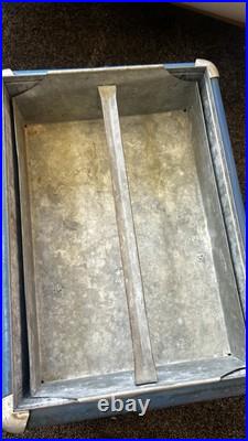 Vintage 1950's PEPSI Blue PEPSI-COLA Picnic Metal Ice Chest Cooler with Tray