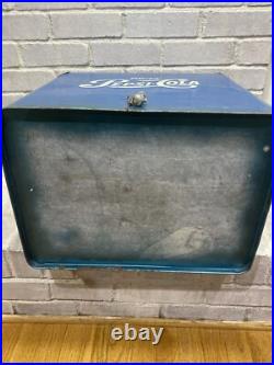 Vintage 1950's PEPSI Blue PEPSI-COLA Picnic Metal Ice Chest Cooler with Tray Vintage 1950's PEPSI Blue PEPSI-COLA Picnic Metal Ice Chest Cooler with Tray