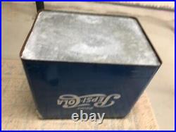 Vintage 1950's PEPSI Blue PEPSI-COLA Picnic Metal Ice Chest Cooler with Tray