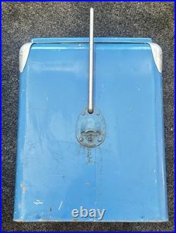 Vintage 1950's PEPSI Blue PEPSI-COLA Picnic Metal Ice Chest Cooler with Tray