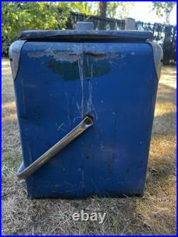 Vintage 1950's PEPSI Blue PEPSI-COLA Picnic Metal Ice Chest Portland Oregon Vintage 1950's PEPSI Blue PEPSI-COLA Picnic Metal Ice Chest Portland Oregon